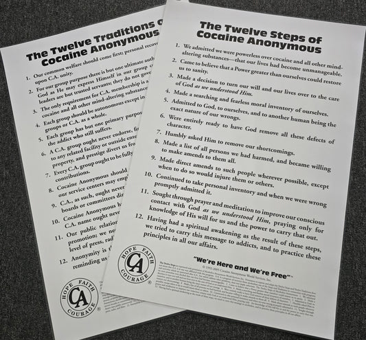 12 & 12 Laminated Poster Set