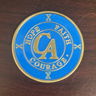 Blue Recovery Medallion
