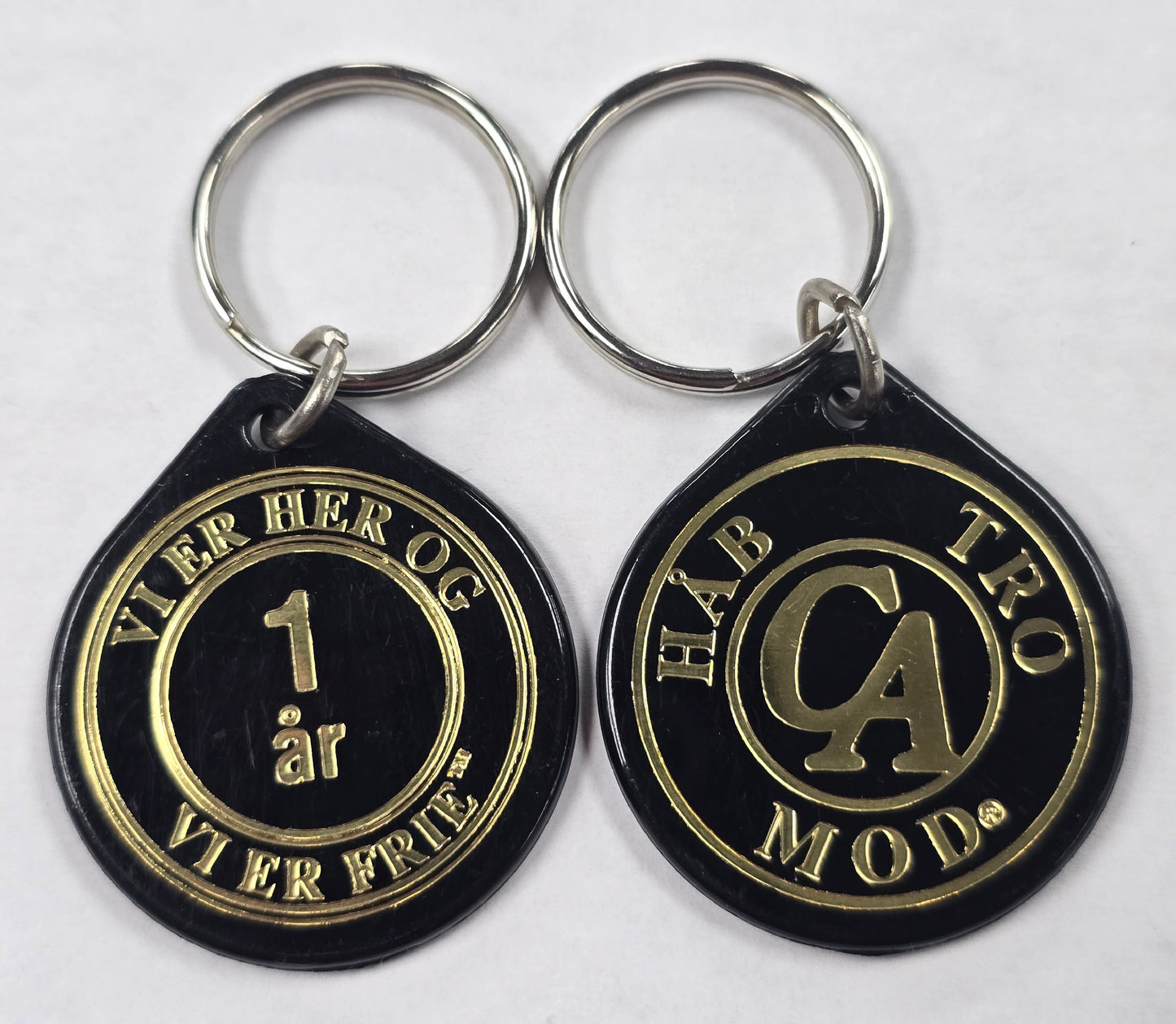 1 to 20 Year Keytags (Danish)