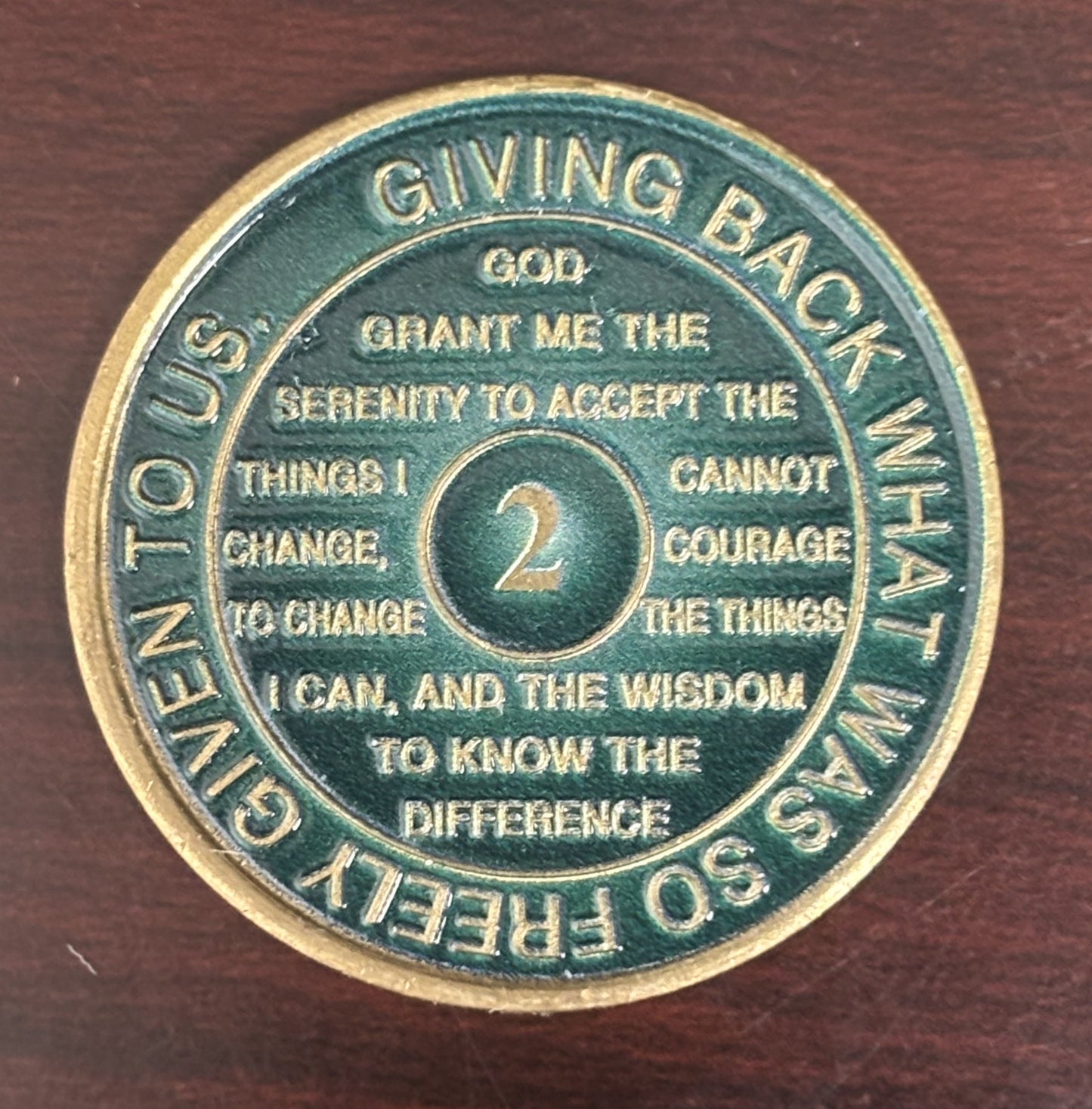 Emerald Recovery Medallion