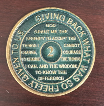 Emerald Recovery Medallion