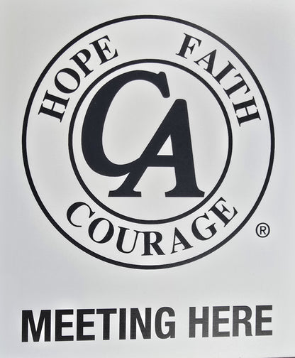 "Meeting Here" Sign