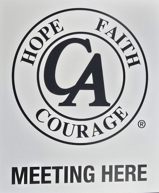 "Meeting Here" Sign