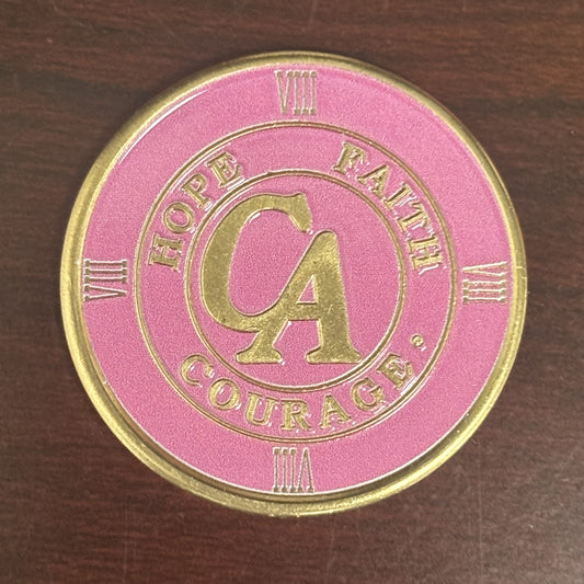 Pink Recovery Medallion