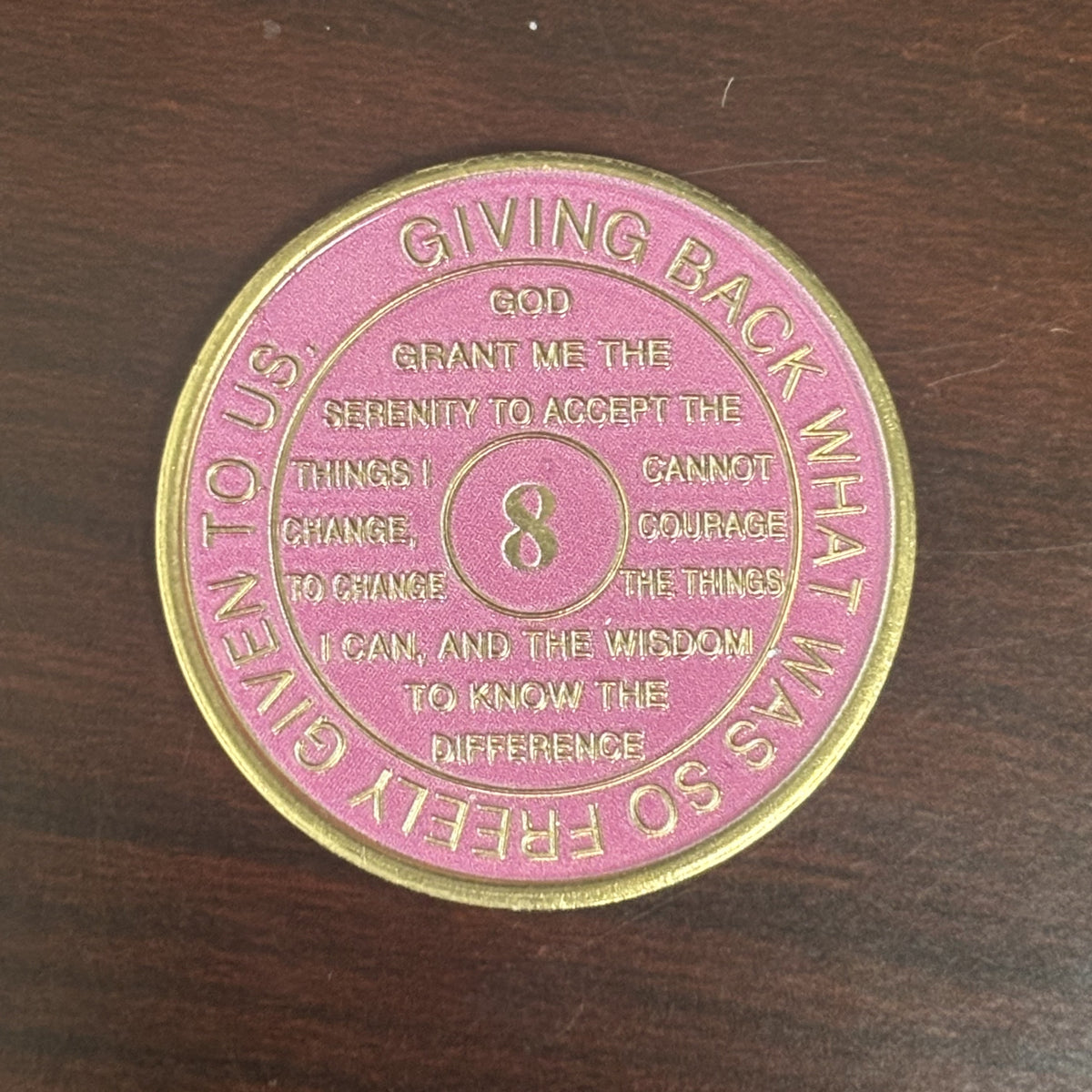 Pink Recovery Medallion