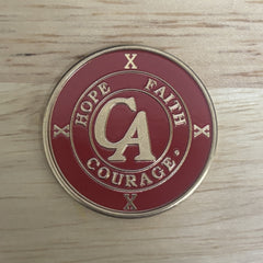 Red Recovery Medallion