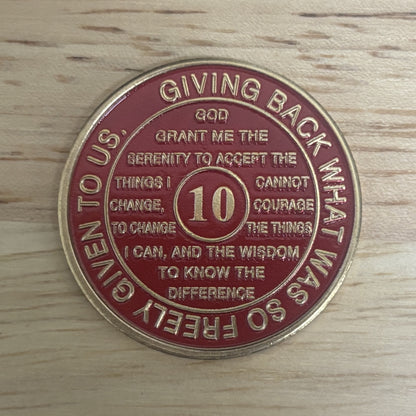 Red Recovery Medallion
