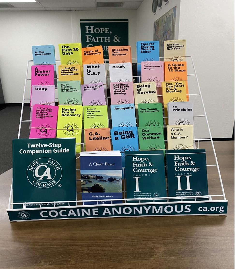 Cocaine Anonymous Rack Insert