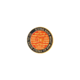 Orange Recovery Medallion