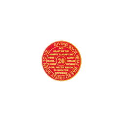 Red Recovery Medallion