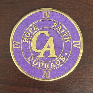 Violet Recovery Medallion