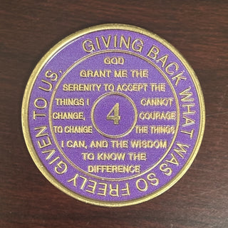 Violet Recovery Medallion