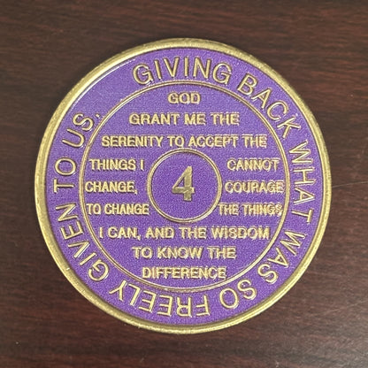 Violet Recovery Medallion